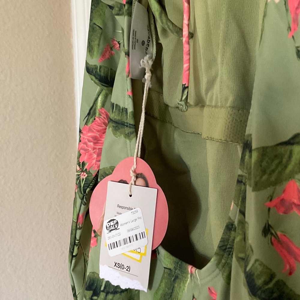 Agua Bendita Green and Pink Floral Swim Bodysuit - Picture 2 of 6